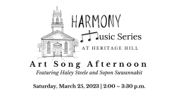 Harmony Music Series - Art Song Afternoon @ Moravian Church, Heritage Hill State Historical Park | Green Bay | Wisconsin | United States