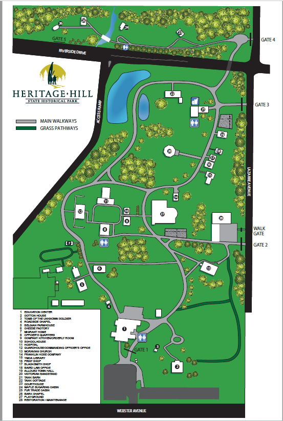 Map of Heritage Hill | Heritage Hill State Historical Park